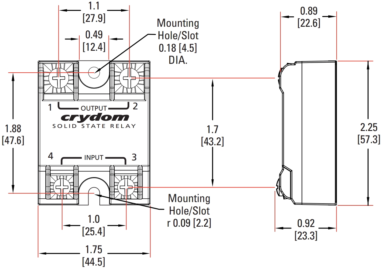 ממסר מצב מוצק CRYDOM SSR H12WD4850